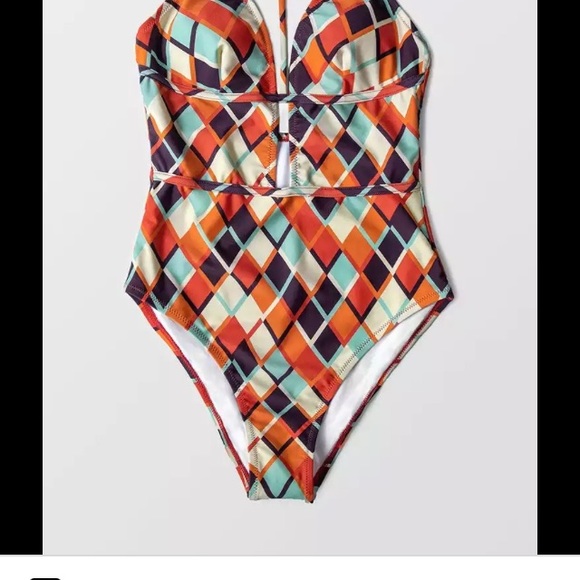 New Vintage Style one piece bathing suit Size Large - Picture 3 of 7